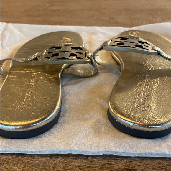 Tory Burch Miller Gold Sandals - Picture 4 of 5